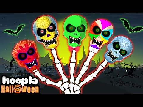 Skeleton Emotions Finger Family | Halloween Songs For Children by @TeeHeeTown