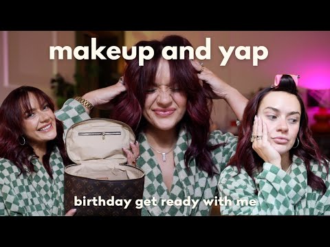 Get ready with me on my BIRTHDAY 🎂 Makeup and yap ❤️ | EmmasRectangle