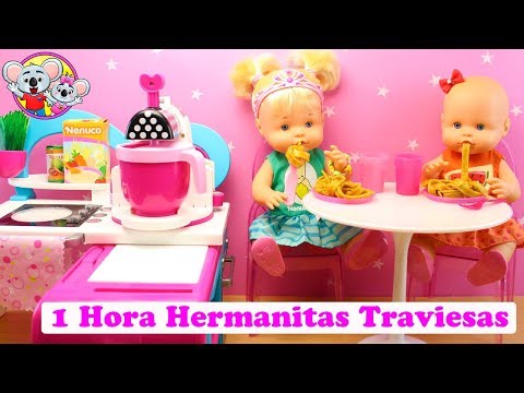 1 HORA DE VIDEO Bebés de Juguete HERMANITAS Naia y Alice - JUGUETES TOYS