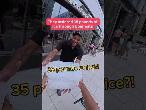 You gotta be down bad to steal ice #ubereats #doordash #shorts