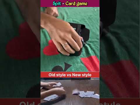 Spit Card Game | Old style vs New style #trendingshorts #viralshorts #ytshorts