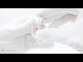 Viola Earrings Pink And White Zircon Stones