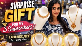 Gifting Gold Necklaces To my 3 Subscribers ❤️ |Asla Marley