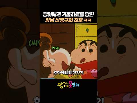 짱아에게 거울치료를 당한 장남 신짱구의 최후 ㅋㅋ