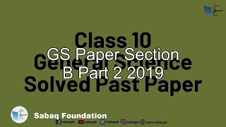 GS  Paper Section B Part 2 2019