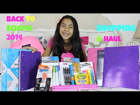 Back to School Supplies Haul!! Back to School  Sopping 2014 |B2cutecupcakes