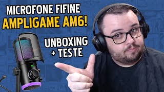 Microfone FIFINE Ampligame AM6! • UNBOXING + TESTE!