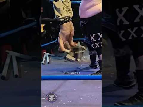Thanks Kev! Cannonball Bowls cinder block at NDC #reststop203 #deathmatch #deathmatchwrestling