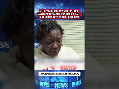 A 16-year-old boy k*lled another teenager but was denied bail and burst into tears in court!!