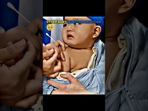 Other Baby Injection Reaction vs Last Baby || #trolledit #viral #trollface