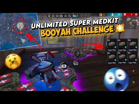 SUPER MEDKIT HEAL BATTLE CHALLENGE ON GRANDMASTER HARD LOBBY !! GARENA FREE FIRE