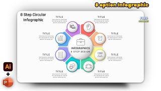 58.PowerPoint and Ai - 8 Step Circular Infographic | Free Download Template