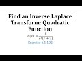 Inverse Laplace Transform Concepts