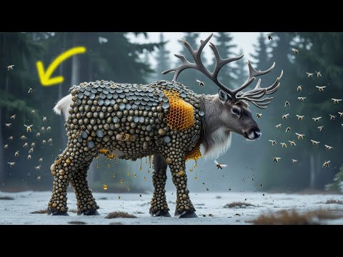 Shocking Rescue: Reindeer Covered in Barnacles & Bee Womb!