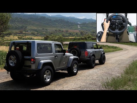 Jeep Wrangler & Ford Bronco - Forza Horizon 5 | Logitech g923 gameplay