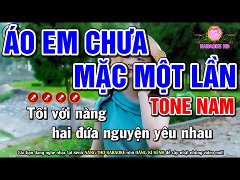 Áo Em Chưa Mặc Một Lần Karaoke Nhạc Sống Tone Nam | Nàng Thơ Karaoke