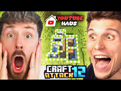 Ich baue DAS YOUTUBE HAUS in CraftAttack 12!