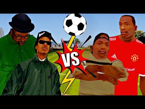 CJ y sus amigos juegan futbol - GTA: San Andreas Loquendo.