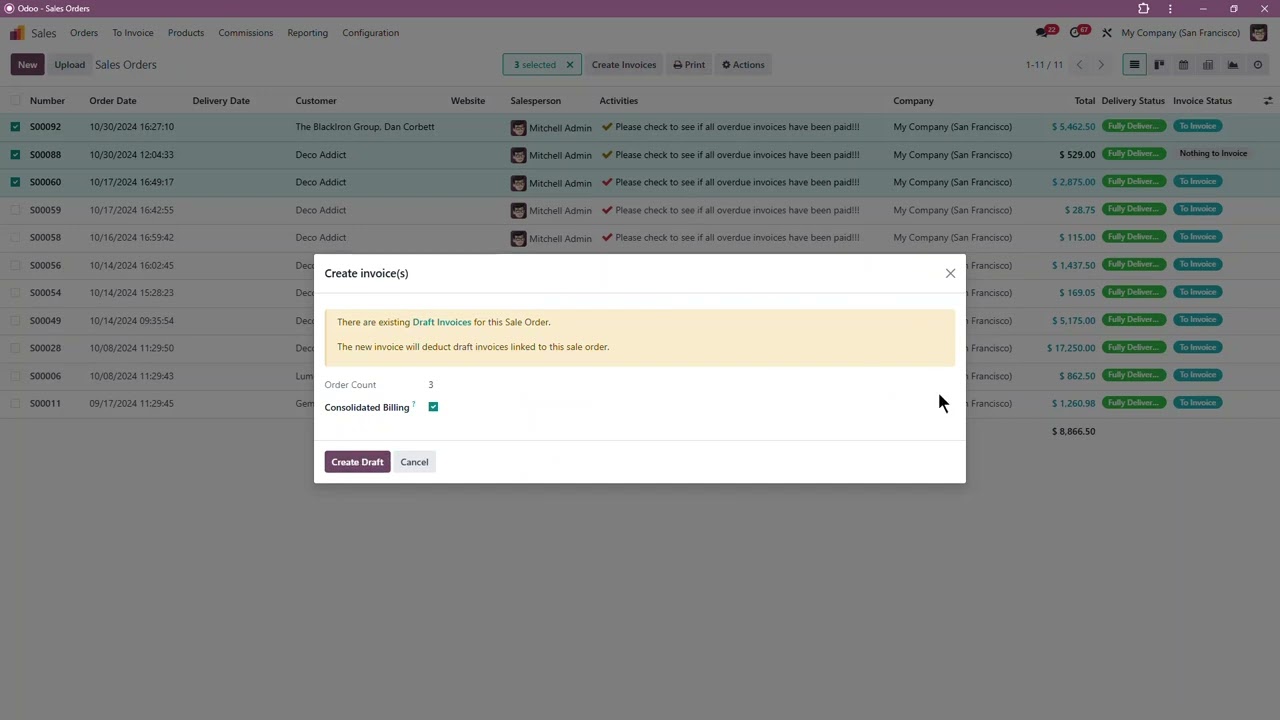 Odoo Invoice Management: Simplify Large Order Invoicing for Distribution companies | 17.02.2025

Discover how Odoo helps distribution companies and wholesalers streamline invoicing by combining multiple orders into a single ...