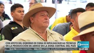 Con apoyo de China se impulsan nuevas técnicas en la producción de arroz en la zona central del país