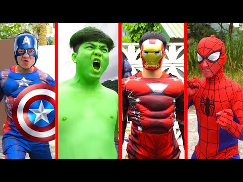 Superheroes Epic Battle: Spiderman vs Hulk vs Superman (Compilation 18p') | 3tfun