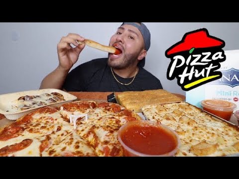 MUKBANG PIZZA HUT MUKBANG EATING SHOW