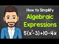 Simplifying Algebraic Expressions: Distributive Property and Like Terms