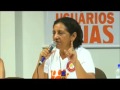 Aldenora Gomes Gonzales fala em nome dos usuários no 4º Seminário Nacional do FNTSUAS