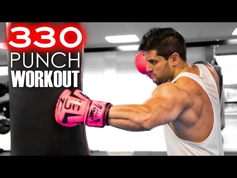 330 PUNCH WORKOUT CHALLENGE | Build MUSCLE - SPEED - POWER | Heavy Bag Combos | Lex Fitness