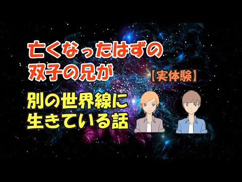 【実体験】亡くなったはずの双子の兄が別の世界線に生きている話