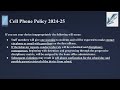 School Policies and Events Assessment