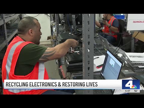 Homeboy Industries' recycling plant gives second chance to electronics and people