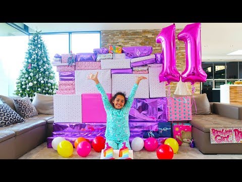 TIANA'S 11th BIRTHDAY PARTY OPENING PRESENTS!!!