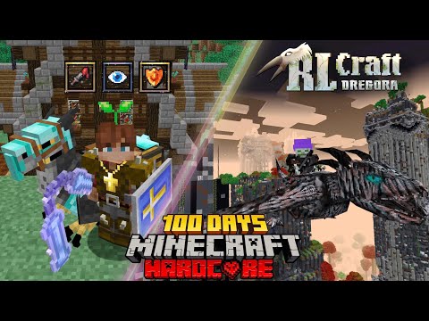 Mình Sinh Tồn 100 Ngày Minecraft RLCraft Dregora Siêu Khó !!