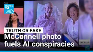 YouTube video thumbnail: No Evidence Mitch Mcconnell’s ‘Proof of Life’ Photo is Fake or AI-Generated