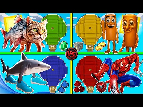 فلم ماين كرافت : كوكب منطاد تونج تونج ساهور ضد ترالالا ليلو ترالالا ضد تريبا تروبي وسبايدرمان !!؟ 🔥😱