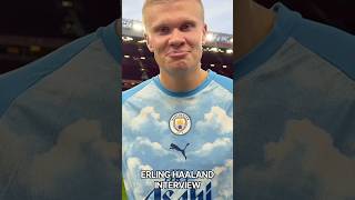 HAALAND LOVED THE MAN CITY FANS! 🔥💙 LISTEN TO THAT DERBY ROAR! MANCHESTER DERBY #interview #haaland