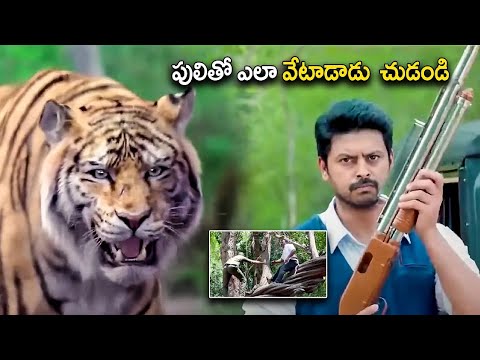 Srikanth Fighting with Tiger Telugu Movie Interesting Scene | Raai Laxmi| @teluguwowcinema9868