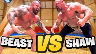 World’s STRONGEST Men VS SUMO Champions!! Ft. Brian Shaw