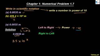 Class 9th | Punjab Board (2025-26) | Chapter 1 | Numerical Problem: 1.7