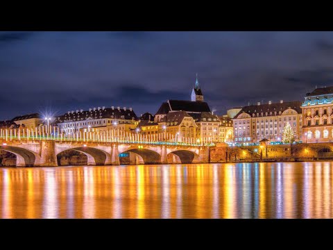 🌃 Basel Night Walk: Explore Switzerland's City Lights! ✨ | City Night Tour