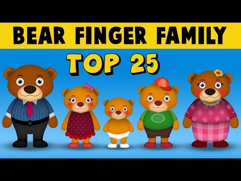 Bear Finger Family Collection | Top 25 Finger Family Collection | Finger Family Songs
