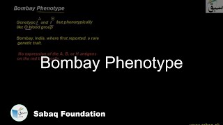 Bombay Phenotype