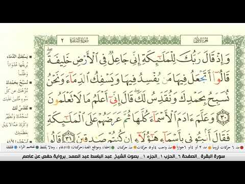 عبد الباسط عبد الصمد سورة البقرة مكتوبة كاملة
