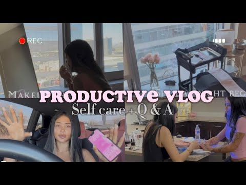 PRODUCTIVE GETTING MY LIFE TOGETHER VLOG || SELF CARE, Q & A update