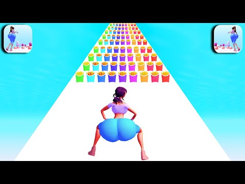 Satisfying Mobile Games Playing 1001 Tiktok Video Bounce Big, Clothes Run, Girl Rider OBJUN