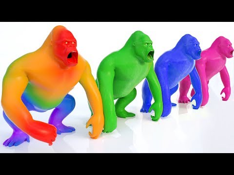 Aprende Animales y Colores con divertidos Monos y bolas | Videos Educativos para Niños