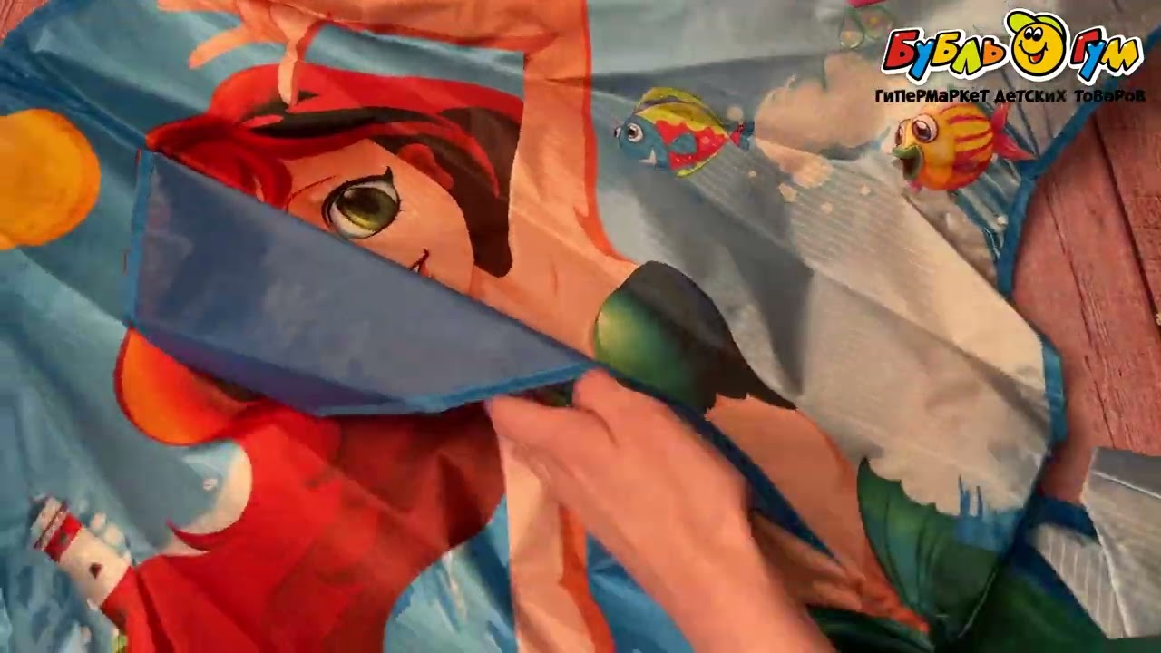 Змей воздушный Русалка 115х60см - видео