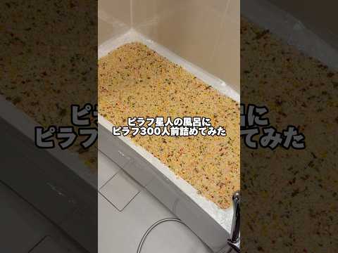 ピラフ星人の風呂にピラフ詰めてみた【ブルーシー様◀サンプリング元】
