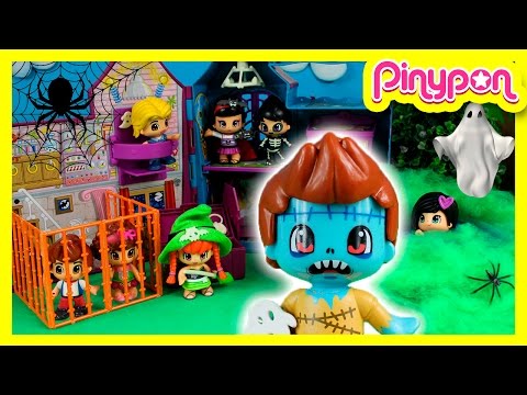 PINYPON HALLOWEEN 🎃👻💀 Los PINYMONSTER secuestran a los Hermanos PINYPON! * Juguetes en español